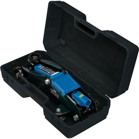 Draper 54635 Compact Trolley Jack with Carry Case, 2 Tonne Car Van Garage Tool (1/2)