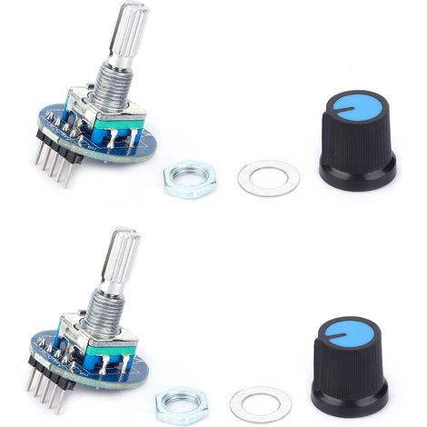 Module d'encodeur rotatif, potentiomètre de haute qualité, composant électronique 5V, 2 pièces (1/5)