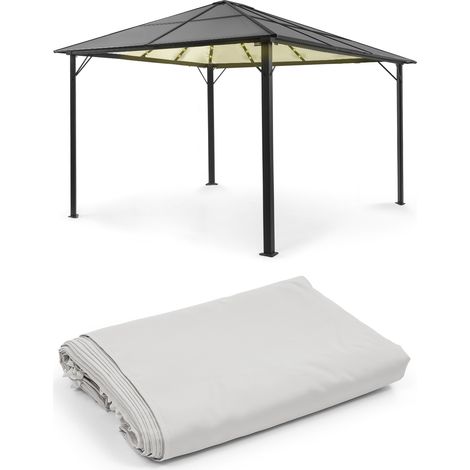 Pantheon Solid Sky Ambient Solar Pavillon 3x4 m Dach anthrazit