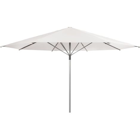 Doppler Sonnenschirm/ Großschirm "Telestar" Ø 5,00 m, weiß, ohne Volant, Bezug aus 100% Polyester, Gestell aus Aluminium, 25 kg Sonnenschirm / Großschirm "Telestar 500", inkl. Schutzhülle, weiß, Ø 500 (1/5)