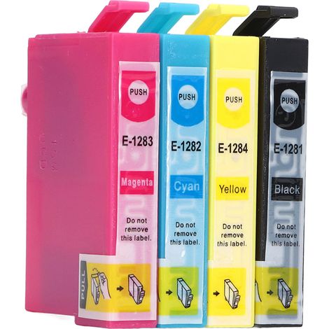 cartouches d'encre transparentes BK CMY inaltérables pour imprimante Stylus S22 SX125 SX130 SX230 (1/5)
