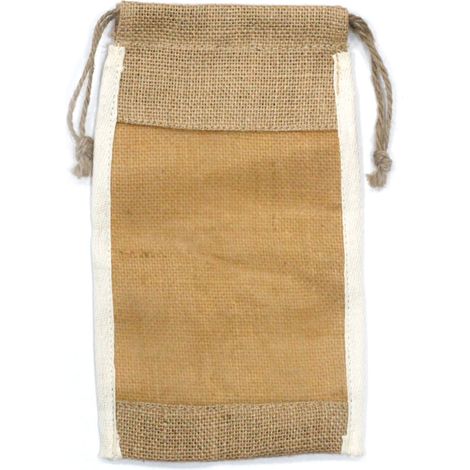 Pochette en Jute Lavée Grande - 26x15cm- Vendu par 1