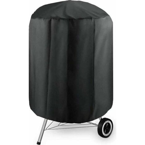 Copertura per griglia per barbecue barbecook Rotonda 5877CM Copertura per barbecue in tela cerata per impieghi gravosi 210D Impermeabile Antipolvere Anti-UV Copertura per griglia antietà Cinghia regol (1/5)