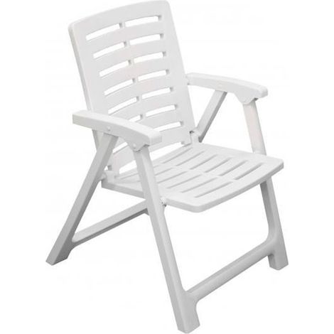 SILLON PLEGABLE RESINA REXI BLANCO