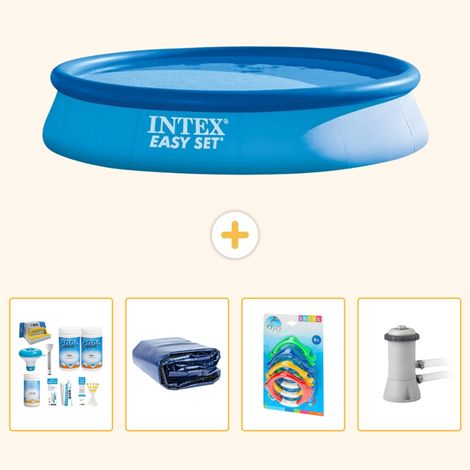 Intex Piscine Easy Set Ronde - 396x84 cm - 5-pièces S108 (1/5)
