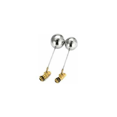 Flotteur de chasse d'eau en acier inoxydable et laiton – Raccord vissé pour réservoir automatique – Résistance à la corrosion – 3/4 pouce (1/5)