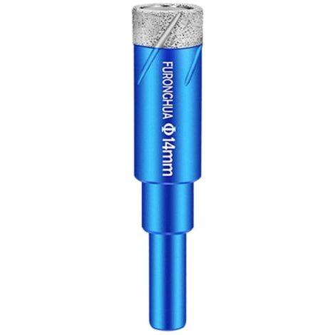 SABIR Outils électriques Scie cloche diamantée pour carrelage, marbre, verre et céramique, foret, 14mm (1/5)