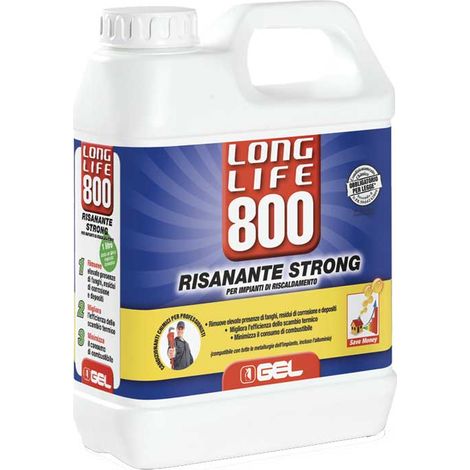 Restaurateur puissant "Long Life 800" pour systèmes de chauffage, bidon de 1 litre.