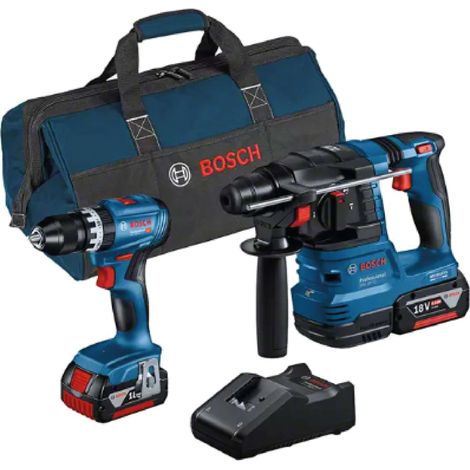 Bosch-B Kit 18V Trapano+Tass. +3 Batt.4,0Ah+Caric.