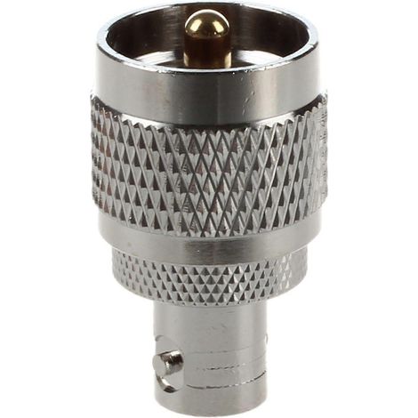 Deux adaptateurs coaxiaux RF, BNC femelle vers UHF mâle, PL259 (1/4)