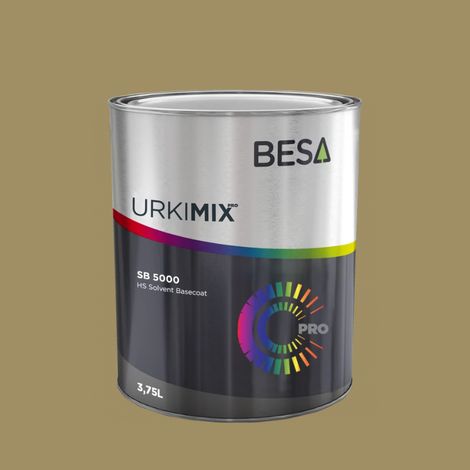Pot de peinture Polyuréthane / bi composant Jaune Olive RAL 1020  Mat - 500 gr