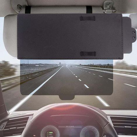 Sonnenblendenverlängerung für Autos, verstellbare Sonnenblendenverlängerung für Autos, Blendschutz für alle Pkw, Transporter und Lkw