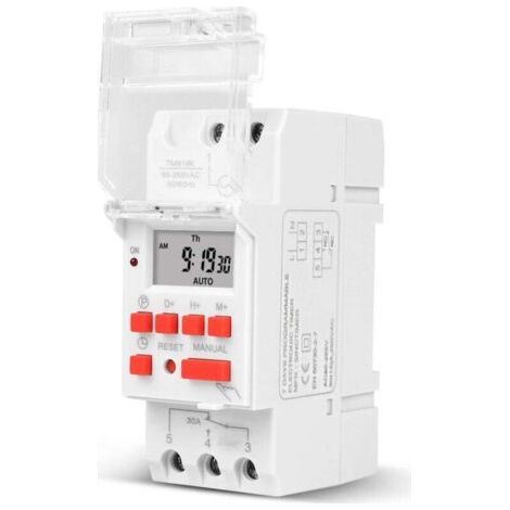 1pc TM919B-2 220V 30A super large capacity with built-in battery automatic cycle timer switch time controller (1/4)