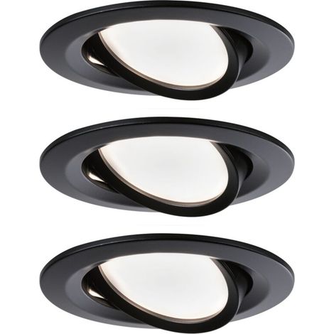 94471 Luminaire à LED encastrable jeu de 3 LED 18 W noir (mat) Y110432 (1/5)