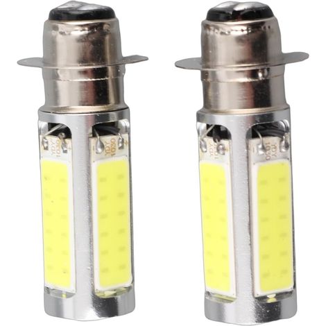 2x 6000K Blanc H6M COB LED Ampoule de Phare Moto 5 SMD Super (1/5)