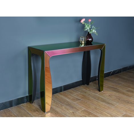 Konsolentisch VERRO mit Spiegelglas mehrfarbig, Breite 110cm (1/5)