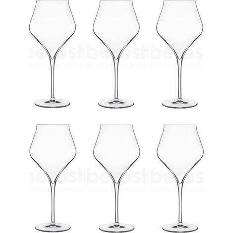 Set 6 Calici Vino Bianco Supremo Burgundy in Vetro Sonoro 65 cl Luigi Bormioli (1/2)