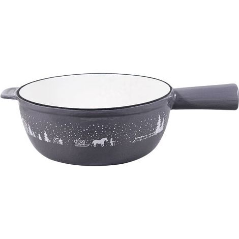 Table-et-Cook Caquelón para fondue 24 cm gris topo