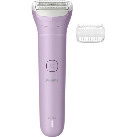 Philips Serie 6000 Rasoio senza filo Wet & Dry viola con 4 accessori BRL138/00
