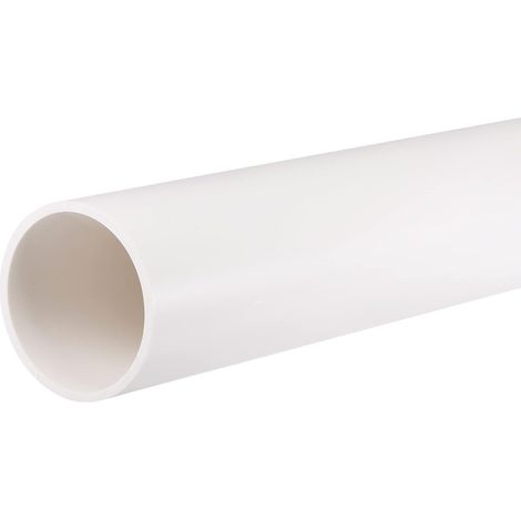 Tuyau Rigide en PVC Rond Tube PVC 57mm Diamètre Interne 63 mm Diamètre Externe 0.35m Blanc Haut Impact pour Eau Tube Artisanats (1/5)