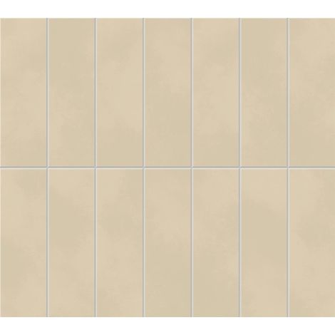 Mosaïque effet Béton Beige Crème Brick 37x33x0,85 cm Mat Cortivo - Mur intérieur (vendu par carton de 0,7326 m²) - RO'MA CARRELAGE