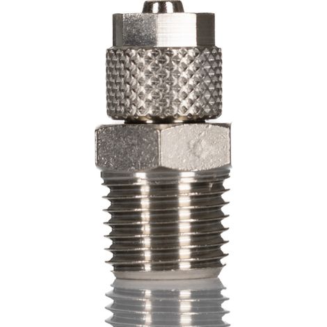 Rs Pro – Adaptateur droit fileté hydraulique R 1/8 Mâle – Enfichable 6 mm – Pack de 5 – Connexion fiable pour systèmes pneumatiques (1/4)