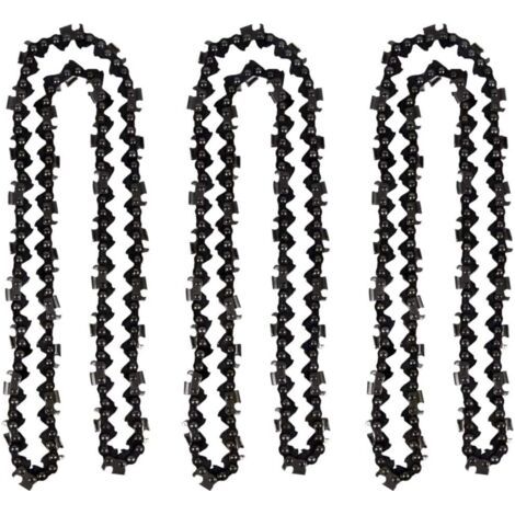 Lot de 3 chaînes de tronçonneuse 50 cm 0.325' 1,5 mm 76 maillons – Matériau haute ténacité – Compatible avec Timberpro et Hyundai (1/4)