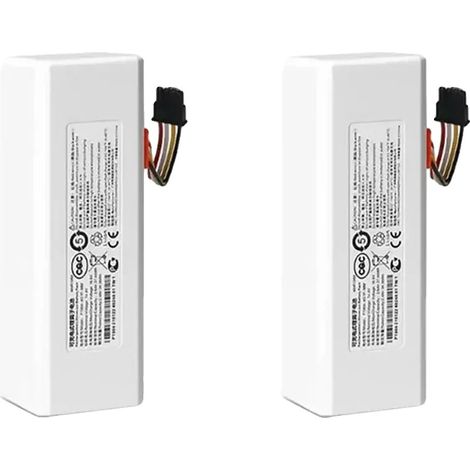 Batterie d'aspirateur robot, capacité 9800mAh, compatible avec le modèle Mijia 1C, 9800mAH-2PCS (1/2)
