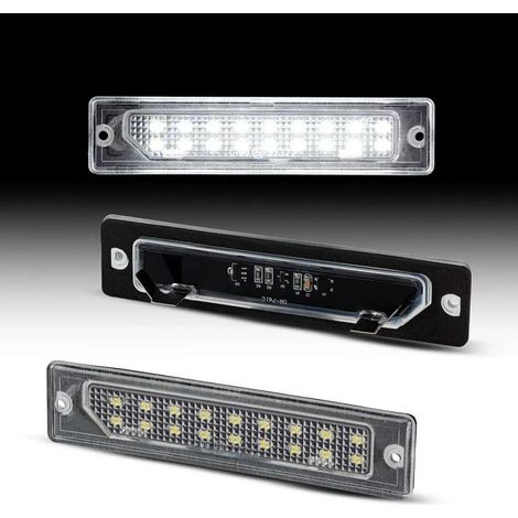KIT LUCI TARGA A LED COMPATIBILE CON Fiat Ducato II Typ 230/244 BJ 1994-2006, VETRO TRASPARENTE (1/4)