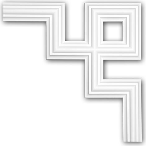 Escuadra 152287 Profhome Elemento decorativo diseño moderno blanco