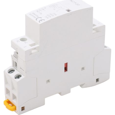 Contacteur modulaire AC 2P 20A 200V contact fiable montage rail domicile (1/5)