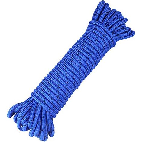 1 Corde en Nylon,8 mm,20 m,Polypropylène,Charge 680 kg,Camping Nautique Jardin