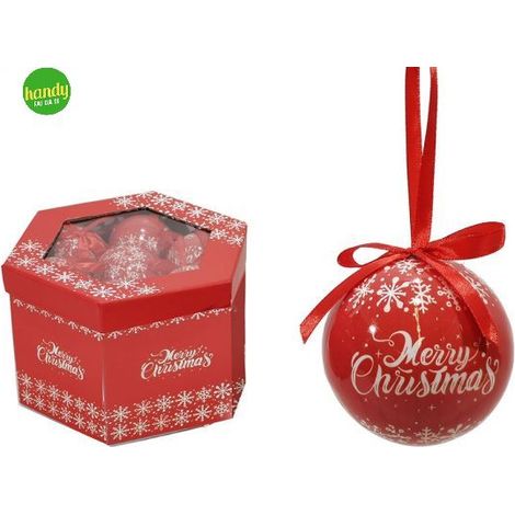 Sfere general trade Ø8cm rosse con scritta