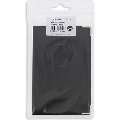 PORTE PAPIER NV PERMIS NOIR (1/2)