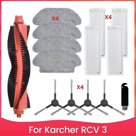 Kit de pièces de rechange pour aspirateur Karcher RCV 3 : brosse principale, filtres HEPA et lingette de nettoyage (1/5)