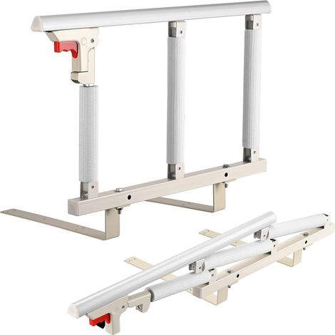 Barrière de lit pliable 70 x 41 cm, 3 entretoises pour prévenir les chutes, barrière de sécurité de lit pour adultes âgés, personnes âgées et patients après une opération chirurgicale (1/5)