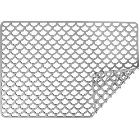 Tapis d'évier en silicone, tapis de protection pour évier de cuisine, coussinets en silicone antidérapants et optimisés pour l'évacuation de l'eau, idéaux pour protéger le plancher pelvien et garder l (1/5)