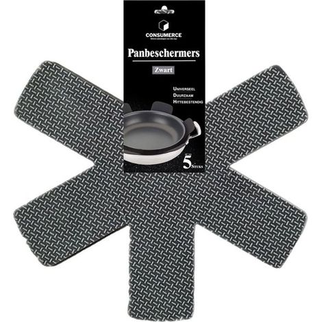 Protège-casseroles en feutre, dessous de plat hexagonal pour bols et assiettes, tapis antidérapant et isolant thermique, tissu non tissé, protège-casseroles antiadhésif, en stock. (1/5)