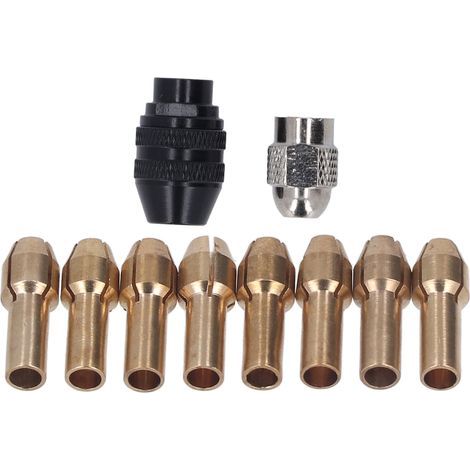 Mandrin sans clé, Jeu de Pinces de Mandrin de Perçage, Serrage sécurisé et Stable pour Meule de 1/32 à 1/8 (1/5)