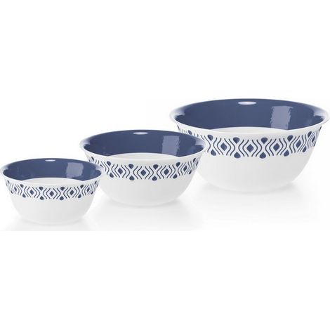 1PZ CIOTOLA TOSCA  Ø cm. 23 bianco/blu palace