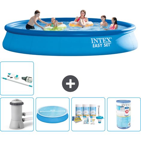Intex Piscine Easy Set Ronde - 457x84 cm - 6-pièces S31169 (1/4)