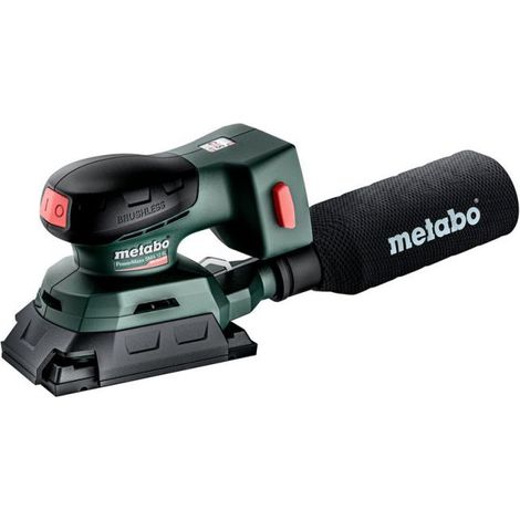 METABO Akku-Sander PowerMaxx SRA 12 BL Set (602036920) mit 80 x 133mm und 100 x 150mm Schleifplatte metaBOX 215