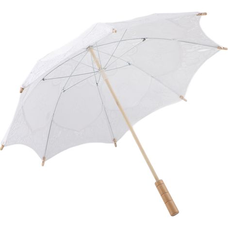 Parapluie de mariage en dentelle blanche grande taille pour photo de mariage décoration fête accessoire ombrelle soleil mariée (1/5)