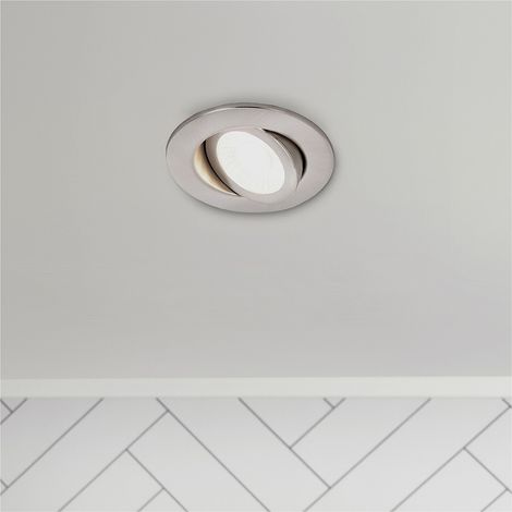Forum Spa Eden Satin Nickel 7 Watt LED Adjustable IP65 Colour Changing Downlight - SPA-41111-SNIC (1/5)
