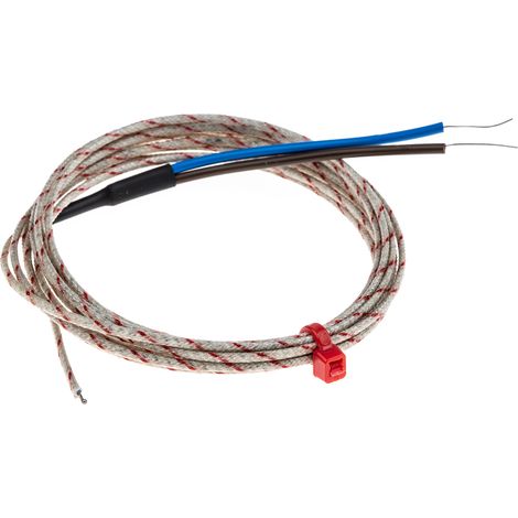 Thermocouple type K Ø 1/0.3mm, L 2m, +400°C max à Câble ( Prix pour 1 )