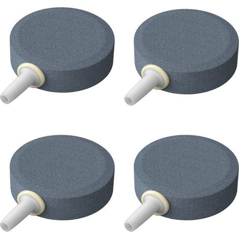 4 cm Ausströmerstein-Scheibe zur Blasenregulierung für Aquarien, Eimer und kleine Teiche, 4er-Pack (1/5)