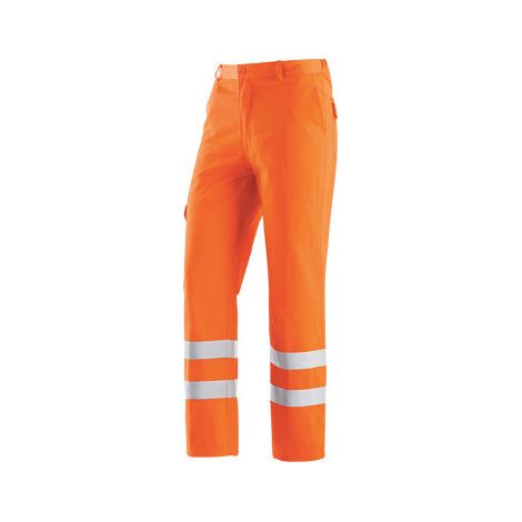 Pantaloni alta visibilità giallo taglia XXL – cotone/poliestere multitasche lavoro