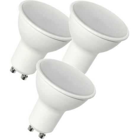 3 Ampoules LED GU10 dimmable 480 Lumens Blanc Neutre 4000K, 6 Watts Compatible Variateurs (1/4)