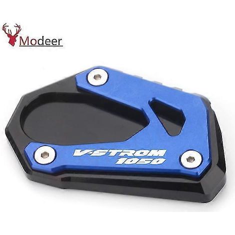 Motorrad Fußseitenständerverlängerung Kickstand Pad Plate Antislip für Suzuki V Strom 1050 Vstrom1050 Vstrom 1050xt Vstrom--V Strom 1050 BLAU