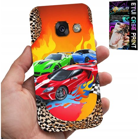Hülle für Samsung A5 2017 – Für Kinder, Rennwagen + Glas (1/5)
